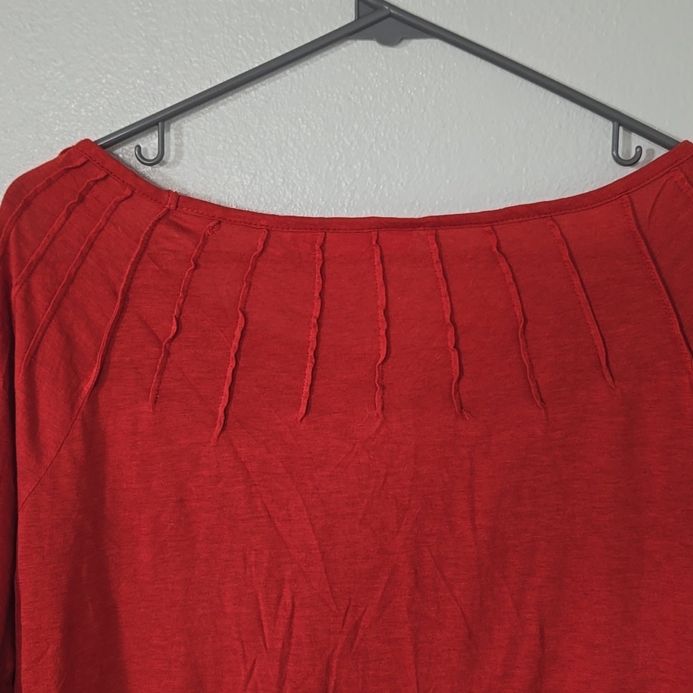 Elle | Rust Long Sleeve Top Size XL - Picture 4 of 10